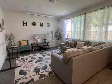 New home, one bedroom open