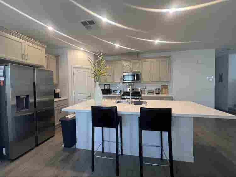 New home, one bedroom open