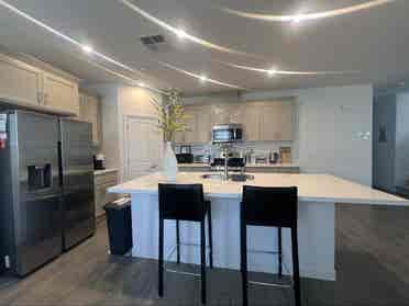 New home, one bedroom open