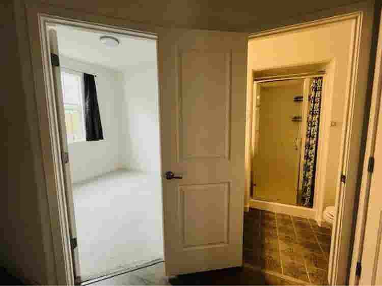 New home, one bedroom open