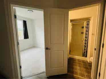 New home, one bedroom open