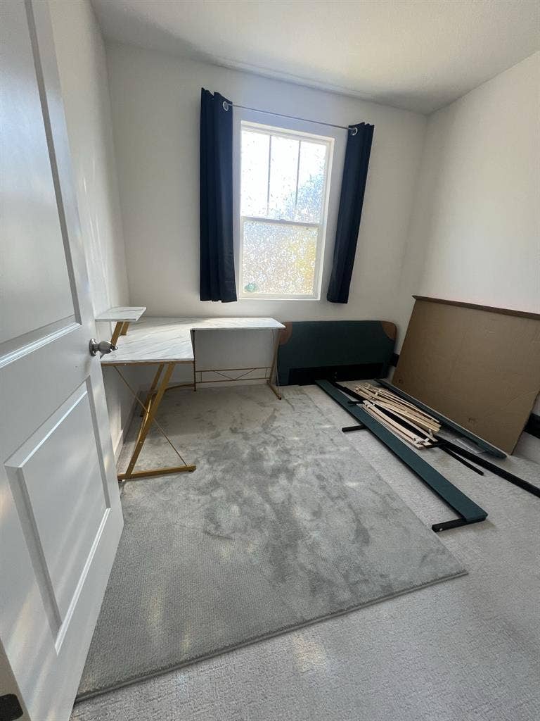 New home, one bedroom open