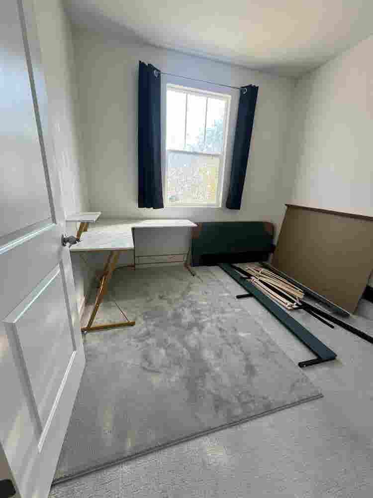 New home, one bedroom open
