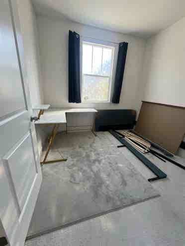 New home, one bedroom open