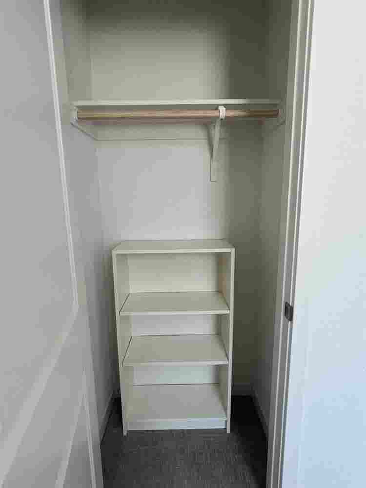 New home, one bedroom open
