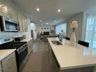 New home, one bedroom open