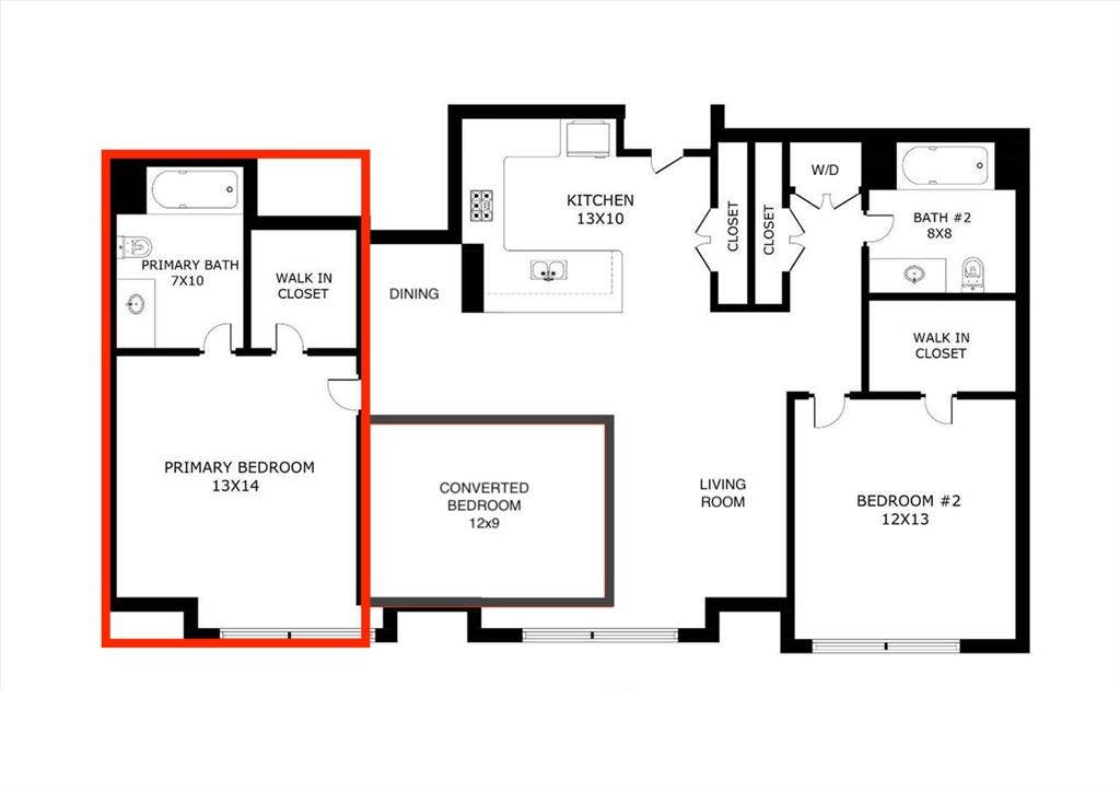 Opp SF Caltrain - Master Bed & Bath