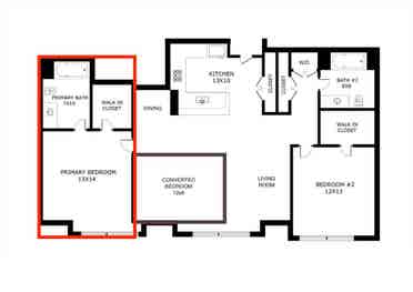 Opp SF Caltrain - Master Bed & Bath
