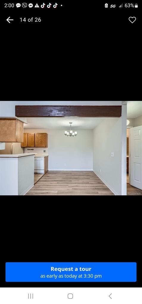 Large bath condo  for rent