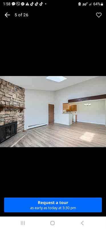 Large bath condo  for rent