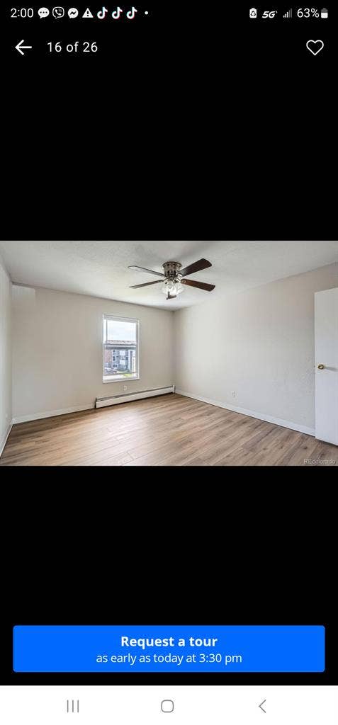 Large bath condo for rent