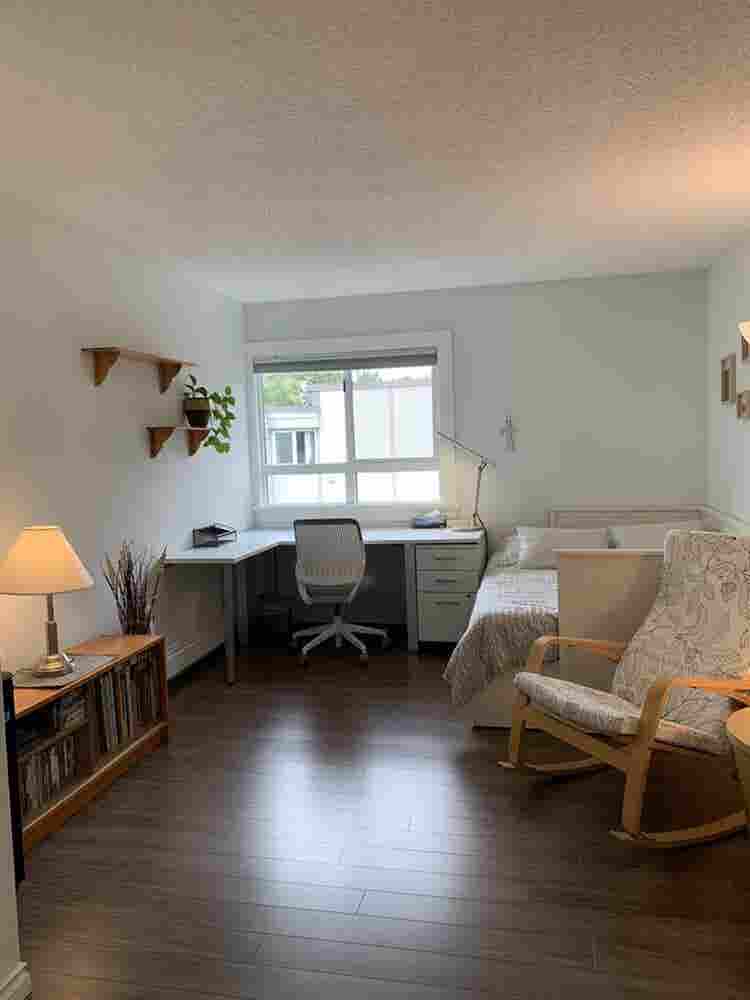 Master bedroom with bathroom