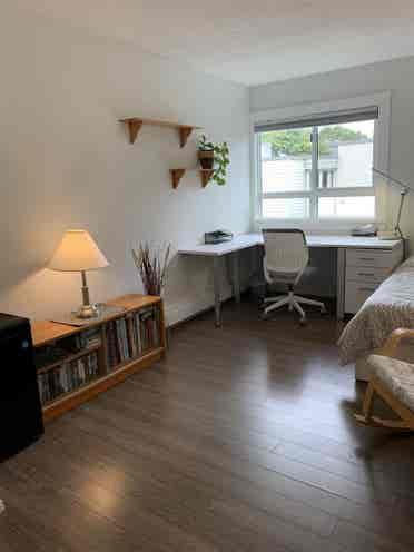 Master bedroom with bathroom