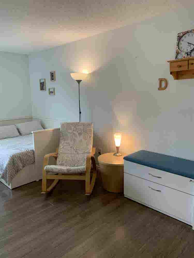 Master bedroom with bathroom