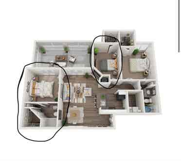2 bedrooms available! Female only!