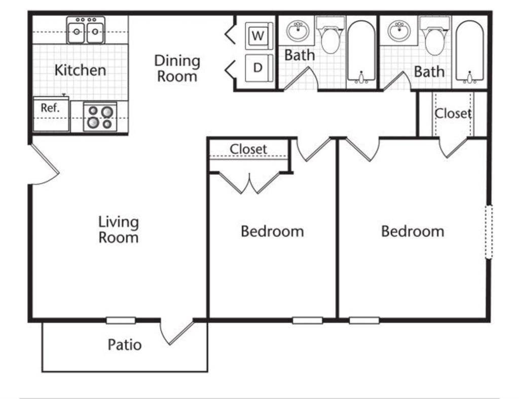 Private bedroom and
 bathroom
