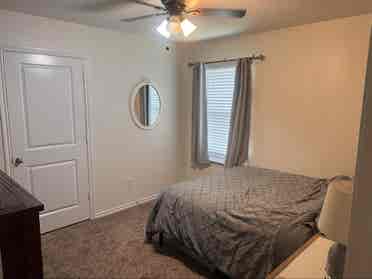 Private bedroom and bathroom