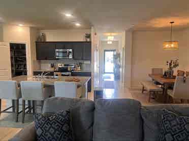Private bedroom and bathroom