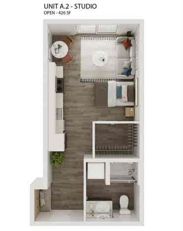 Studio Takeover at Hue Apartments