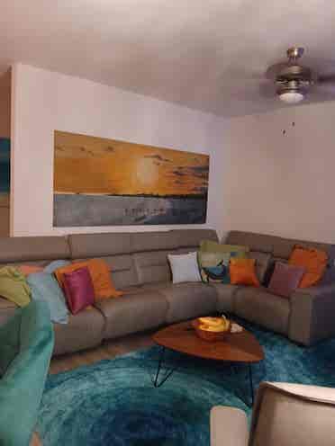 Great room next to pool and beach