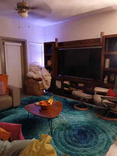 Great room next to pool and beach