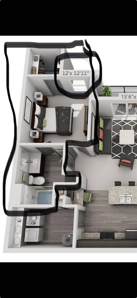 Nice luxury apartment community