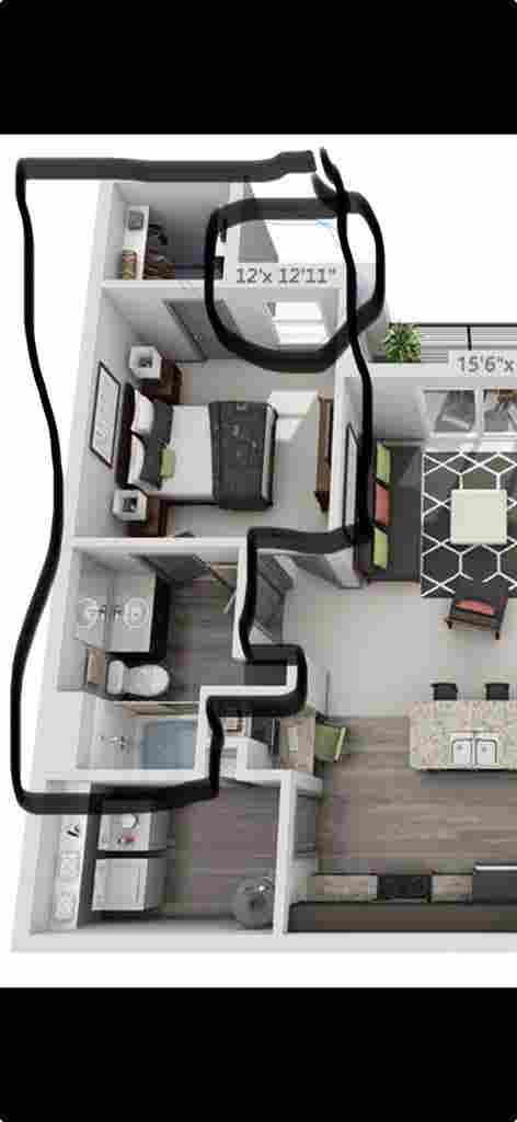 Nice luxury apartment community