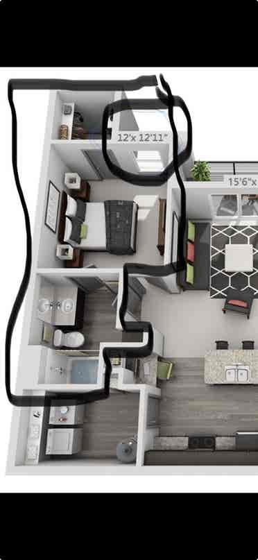 Nice luxury apartment community