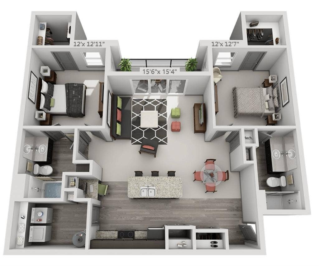 Nice luxury apartment community