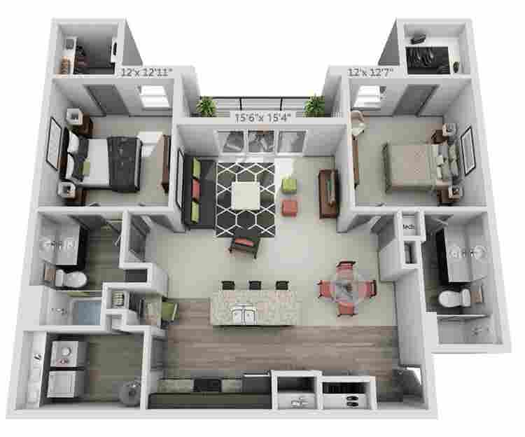 Nice luxury apartment community