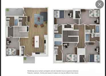 Private room and bathroom