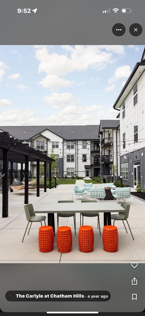 Sublease for $ around Carmel
