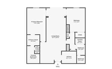 1 Private Bedroom in a 2 Bed Apt
