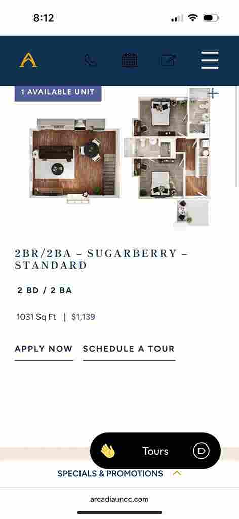 Relet Apartment at Arcadia