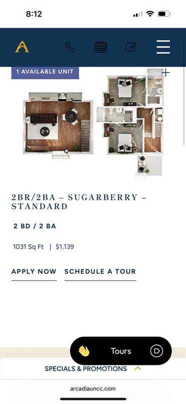 Relet Apartment at Arcadia