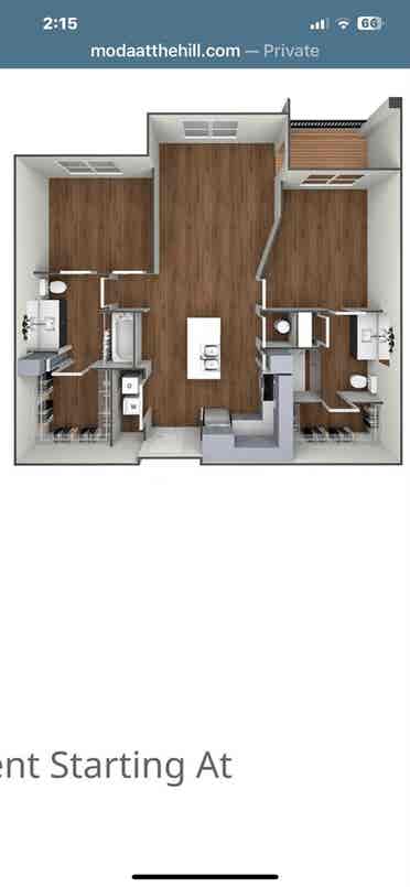 Sublease through May