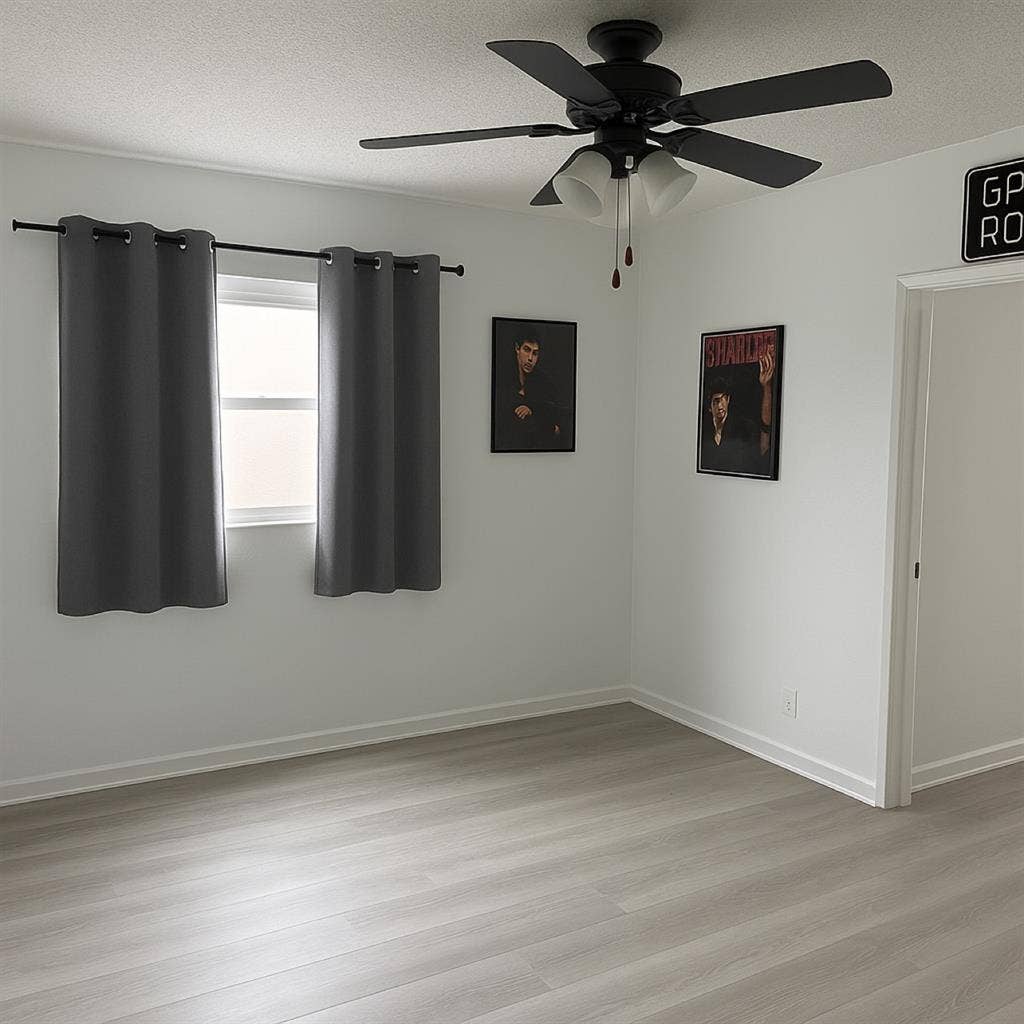 Room with bathroom