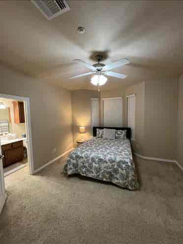 Lg private bedroom with bathroom
