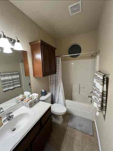 Lg private bedroom with bathroom