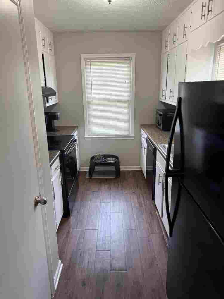 1 bed room and living space
