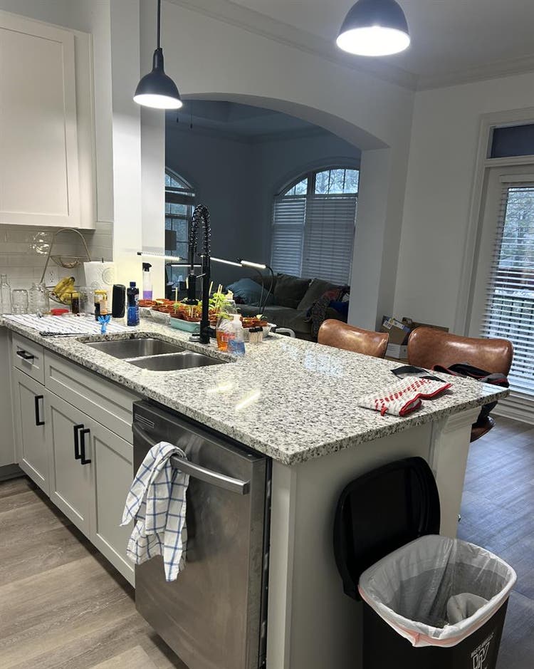 Large, furnished bedroom w/ ensuite