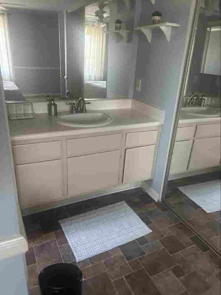 Master bedroom with bath