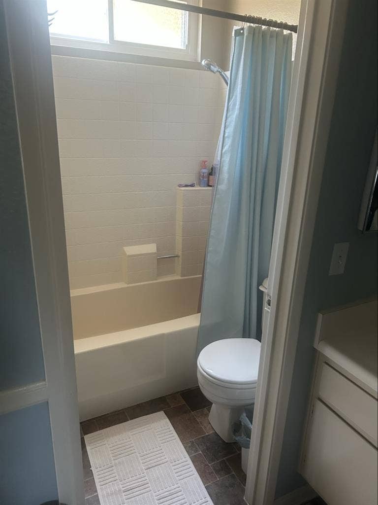 Master bedroom with bath