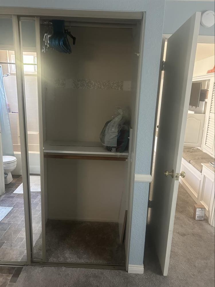 Master bedroom with bath