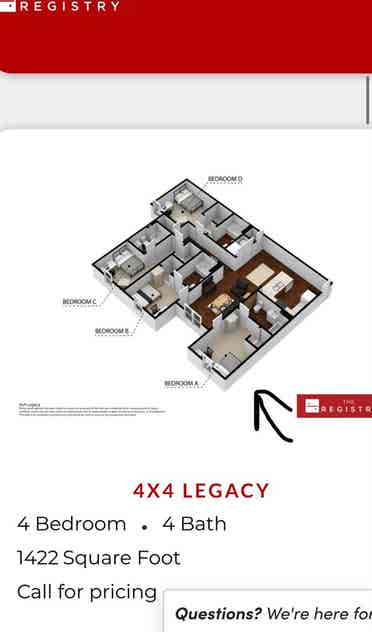 Room Available at The Registry!