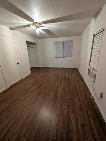 Bedroom, private half bath