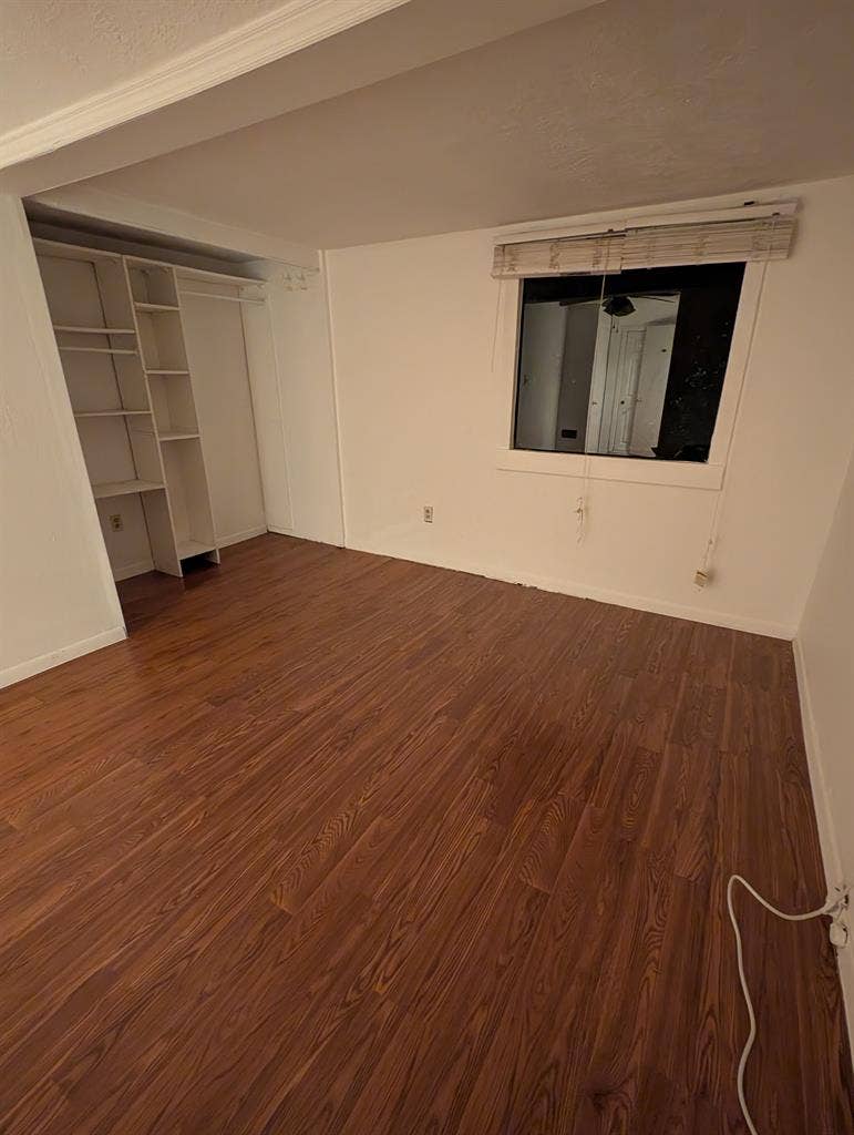 Bedroom, private half bath