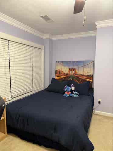 Furnished room with bathroom