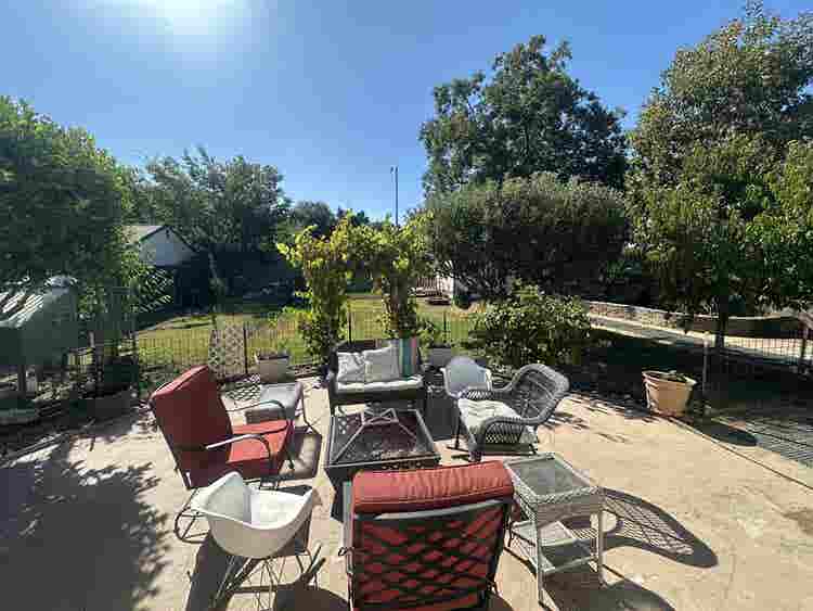 Home with backyard orchard