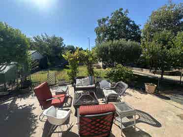 Home with backyard orchard